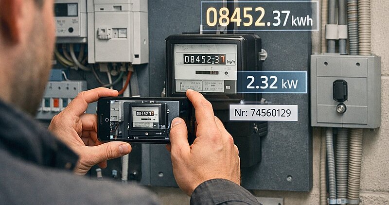 rcMeterSnap AI: KI-gestützte Zählerstandserfassung per Foto für effiziente Abrechnungsprozesse