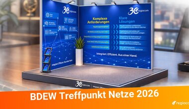 regiocom-Stand auf BDEW Treffpunkt Netze 2026